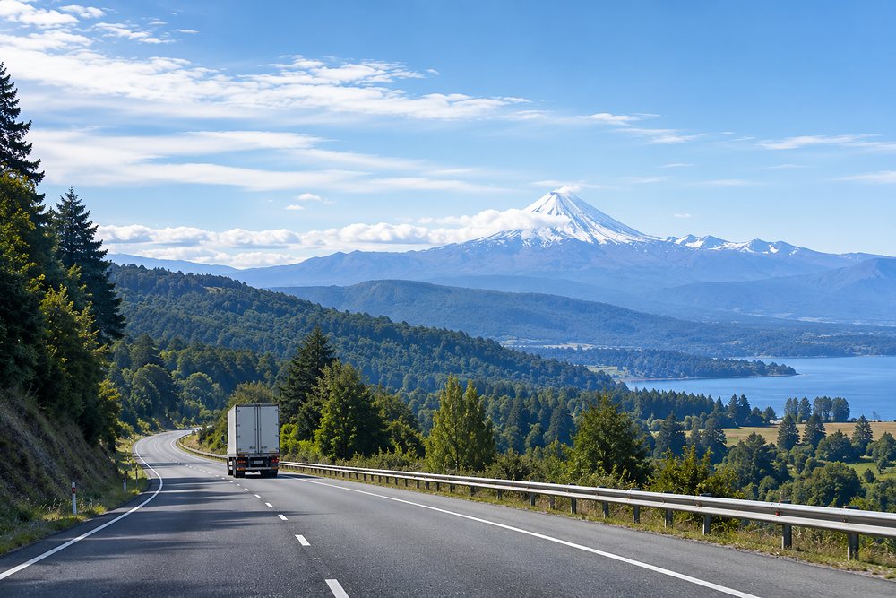 Carretera del corredor centro-sur de Chile